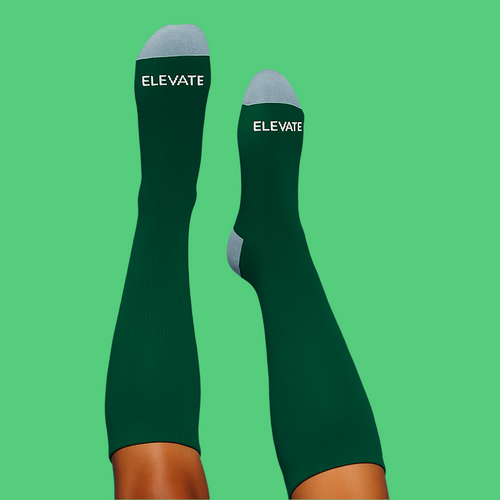 Emerald Knee-High Compression Socks